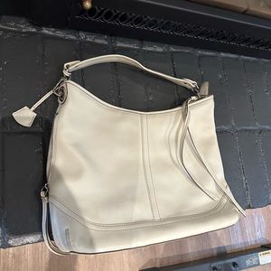 Banana Republic white leather purse